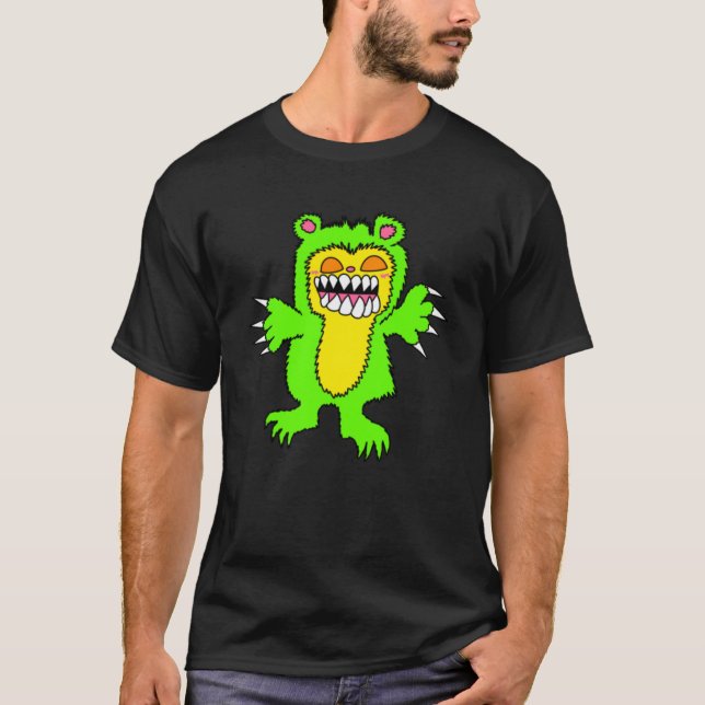 Onda Teddybjörn Män skjorta  T Shirt (Framsida)