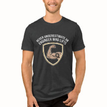 Onda underskatta en ingenjör som lyfter T-shirt