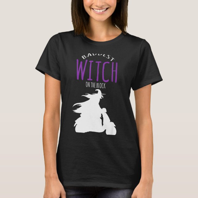 Ondaste häxan på blocket - halloween kostym  t shirt (Framsida)
