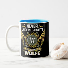 Ondaunderskatta kraften hos en Wolfe Två-Tonad Mugg