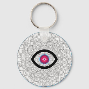 Onde Öga Art Keychain Nyckelring