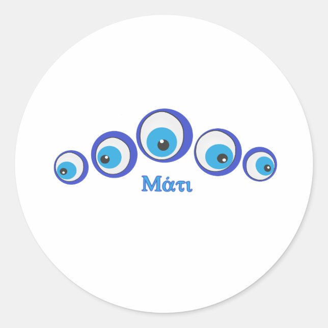 Onden Öga Runt Klistermärke (Framsida)