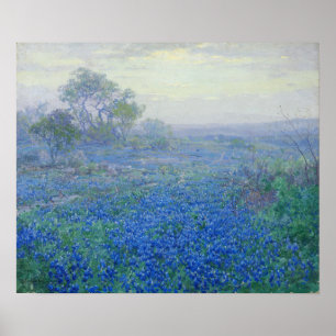 Onderdonk - A Cloudy Day Bluebonnets 1918 Poster