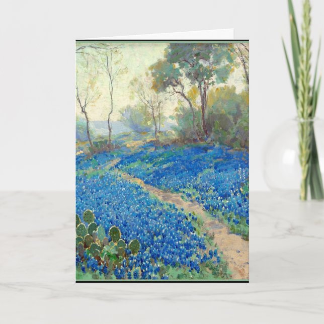 Onderdonk - A Hillside of Bluebonnets - Texas Kort (Framsida)