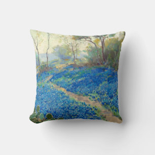 Onderdonk - A Hillside of Bluebonnets - Texas Kudde