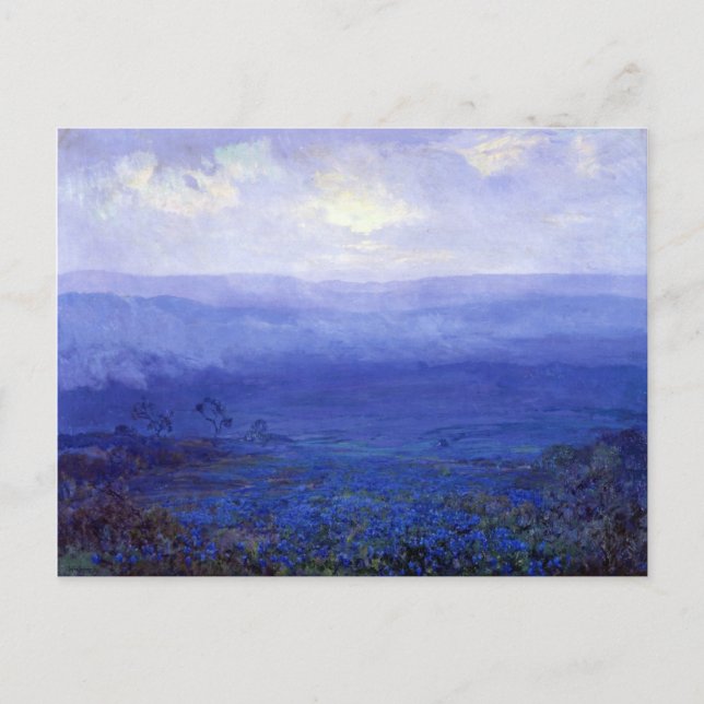 Onderdonk - Blånät i Texas Postcard Vykort (Framsida)