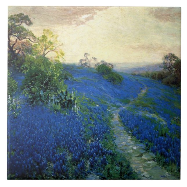 Onderdonk - Bluebonnet Fält, Kakelplatta (Framsidan)