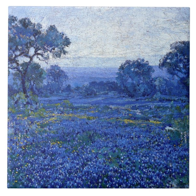 Onderdonk - Bluebonnet Scene, bra art. Kakelplatta (Framsidan)