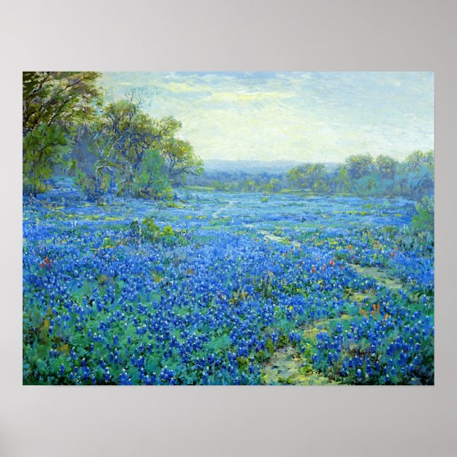 Onderdonk - Bluebonnet Scene Poster (Framsidan)
