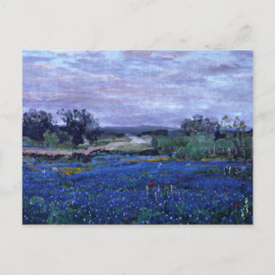 Onderdonk - Bluebonnets at Twilight 1922 Vykort