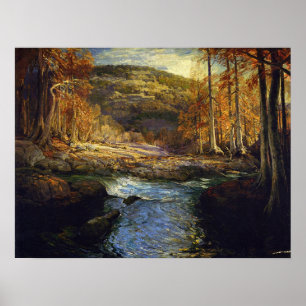 Onderdonk - Forest Stream, Guadalupes huvudvatten Poster