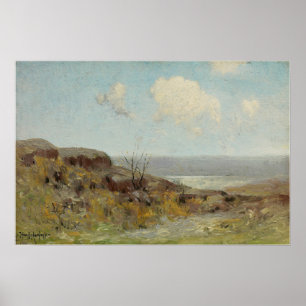 Onderdonk - Klippig kulle lugn pool 1908 Poster