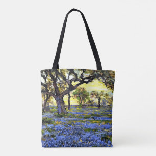 Onderdonk - Old Live Oak Träd och Bluebonnet Tygkasse