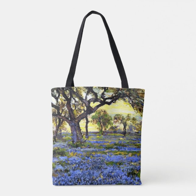 Onderdonk - Old Live Oak Träd och Bluebonnet Tygkasse (Baksida)