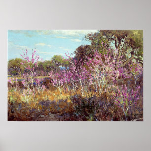 Onderdonk - Redbud Träd i Bloom, Leon Vår Poster