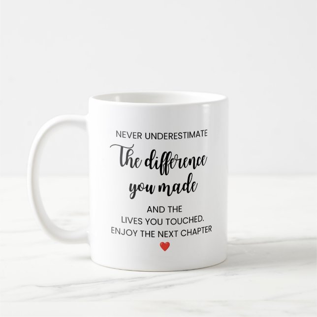 Onderskatt aldrig skillnaden du gjorde kaffemugg (Vänster)