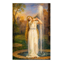 Ondine av John William Waterhouse (Levande färger)