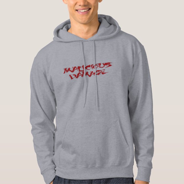 ONDSINT SKADEHOODIE TRÖJA MED LUVA (Framsida)