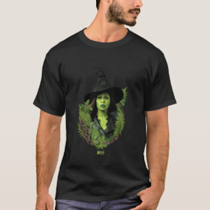 Ondska för alltid Elphaba fet porträtt & grönska T Shirt