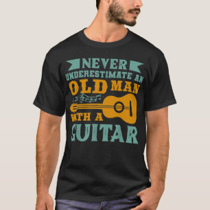 Ondska inte en gammal man med en gitarr t shirt