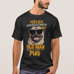 Ondska inte en gammal man med en mops t shirt