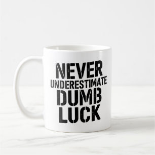 "Ondska inte underskatta dum lucka"-ordspråk Kaffemugg