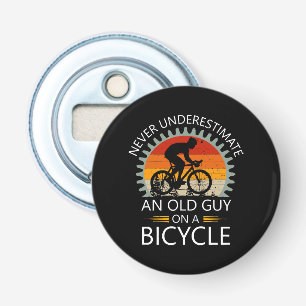 Ondska inte underskatta en gammal man på en cykel flasköppnare