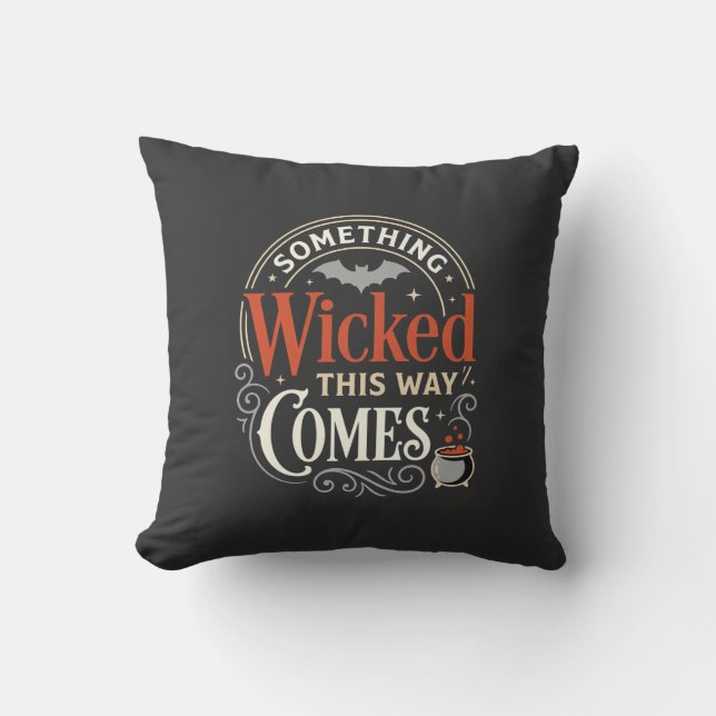 Ondska kommer Halloweendesign_1 Kudde (Framsida)