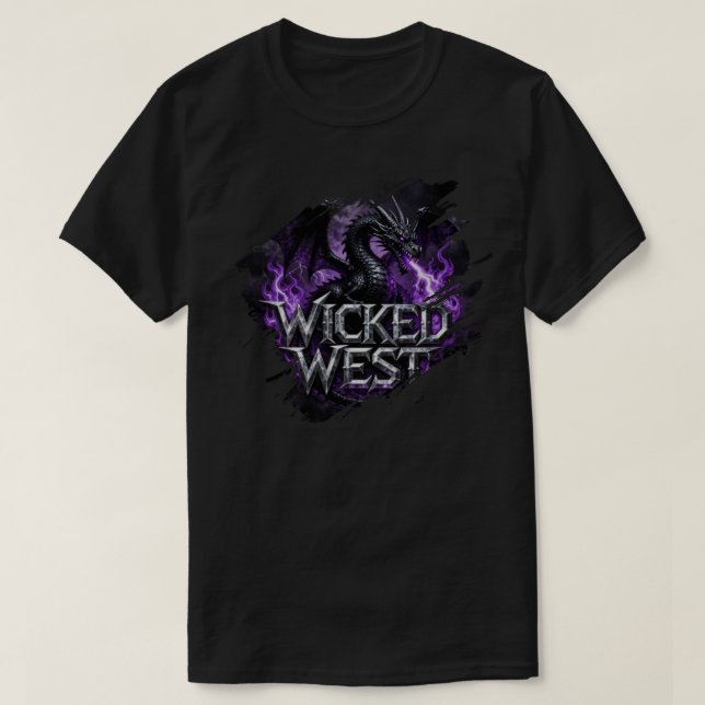 Ondska väst - Drak :: [Bassic-Tee] T Shirt (Design framsida)