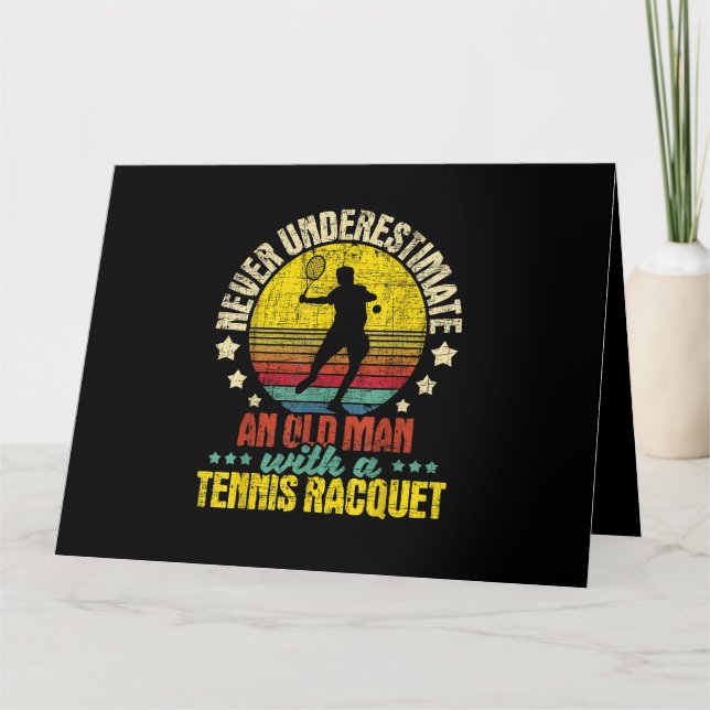 Ondskaffa Dig Inte På En Gammal Man - Tennisracket Kort (Framsida)