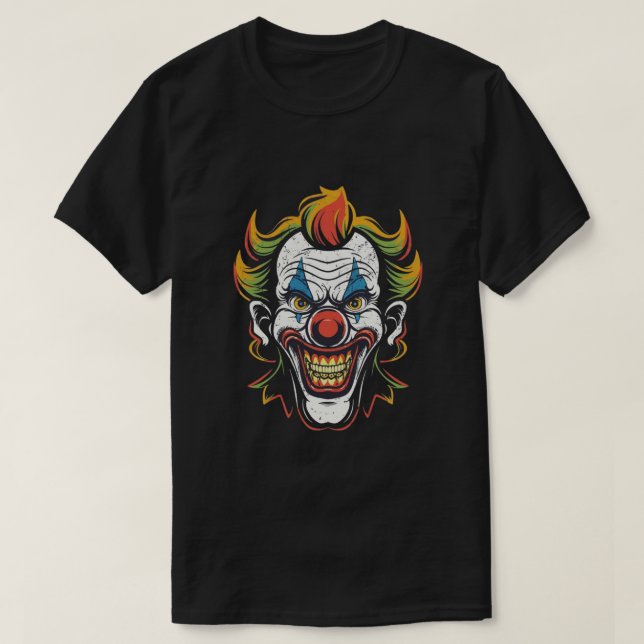 Ondskclowner med ondskefull flin t shirt (Design framsida)
