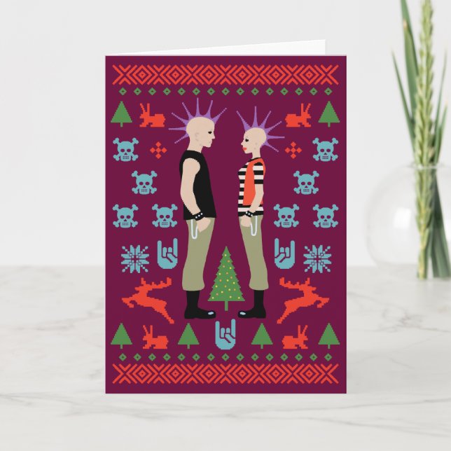 Ondskefull jul helgkort (Framsida)