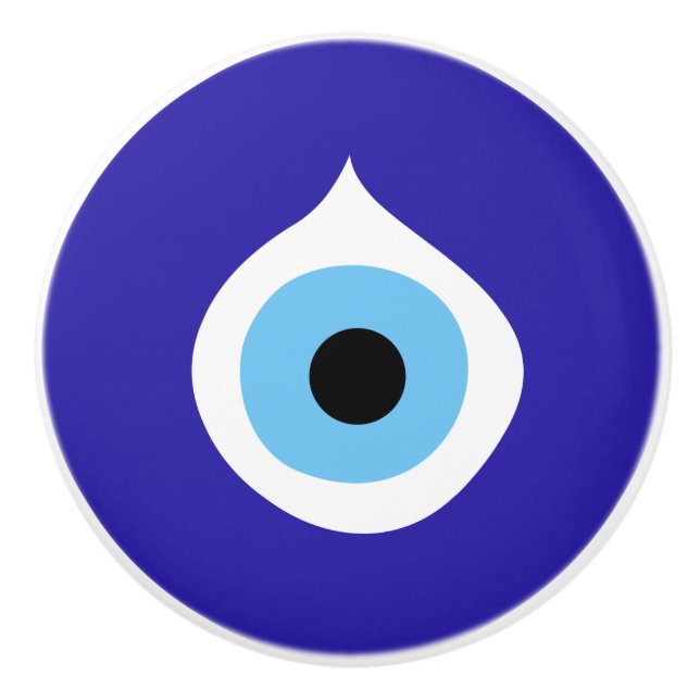ondskefull öga-symbol gammal nazar fatima talisman knopp (Framsidan)