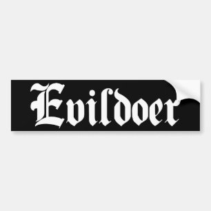 Ondskefull person bildekal