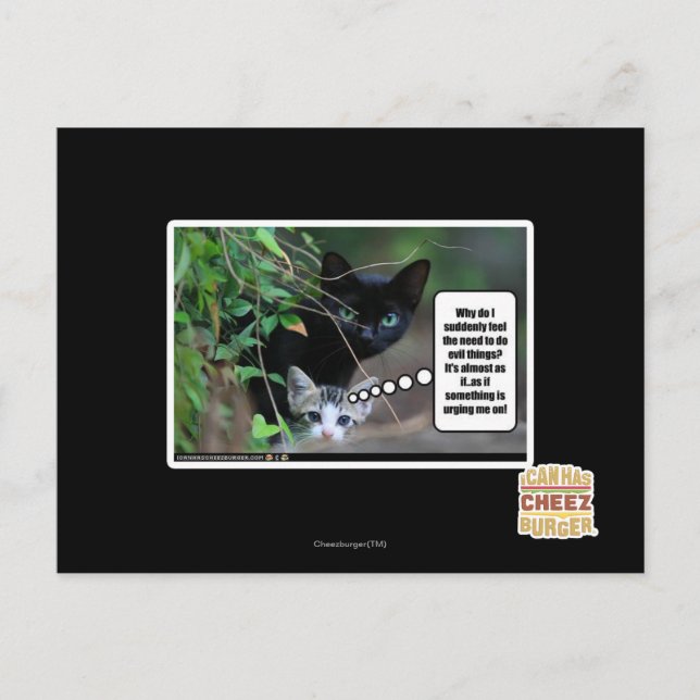 ondskefull sak vykort (Framsida)