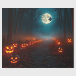 Ondskefullt vacker Halloween-presentförpackning 🌕 Presentpapper