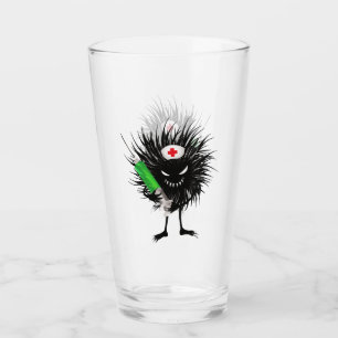 Ondskemonster med spruta glaskopp