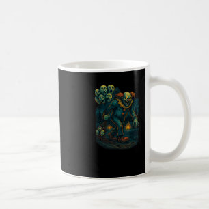 Ondskläder som är täckta med krympande halkhaltiga kaffemugg