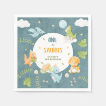 One-A-Saurus Dinosaur 1-årsfest