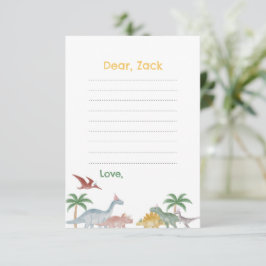 One A Saurus Dinosaur Birthday Time Capsule card Inbjudningar