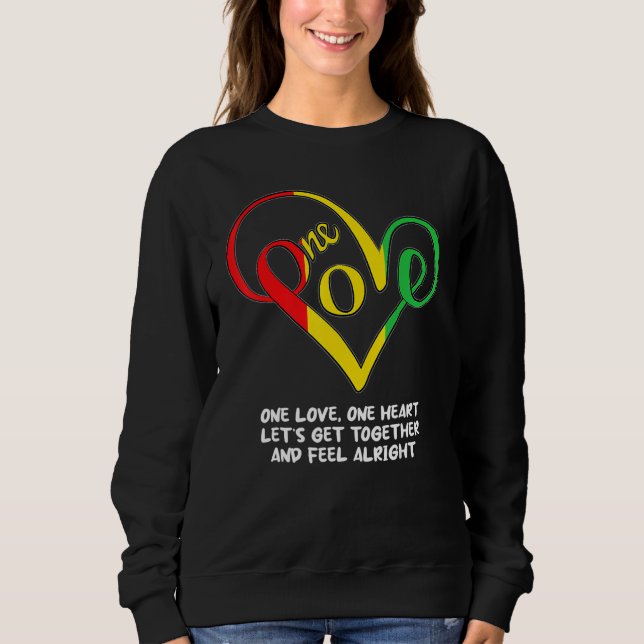 One African Love Heart Black History Month Cool BL T Shirt (Framsida)