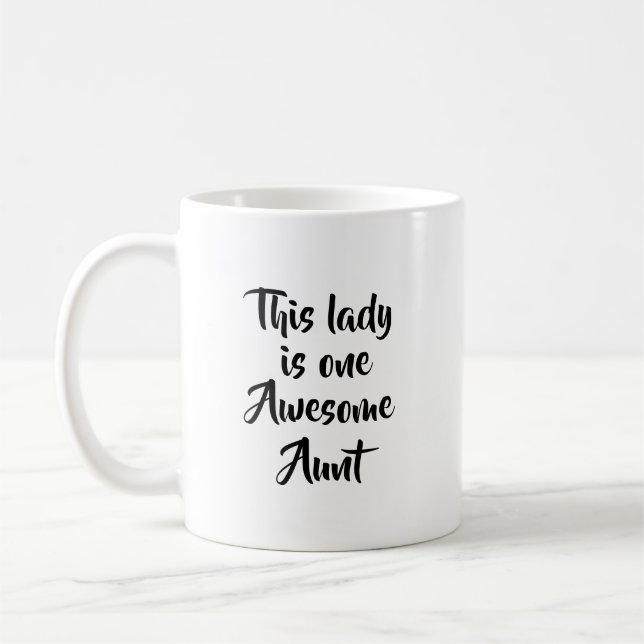 One Awesome Aunt Funny Kaffemugg (Vänster)