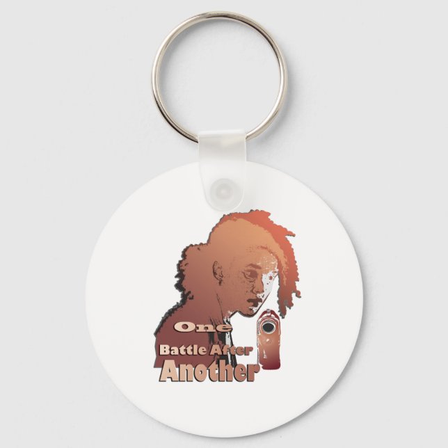 One Battle After Another – Cinematic Movie-Inspire Nyckelring (Framsida)