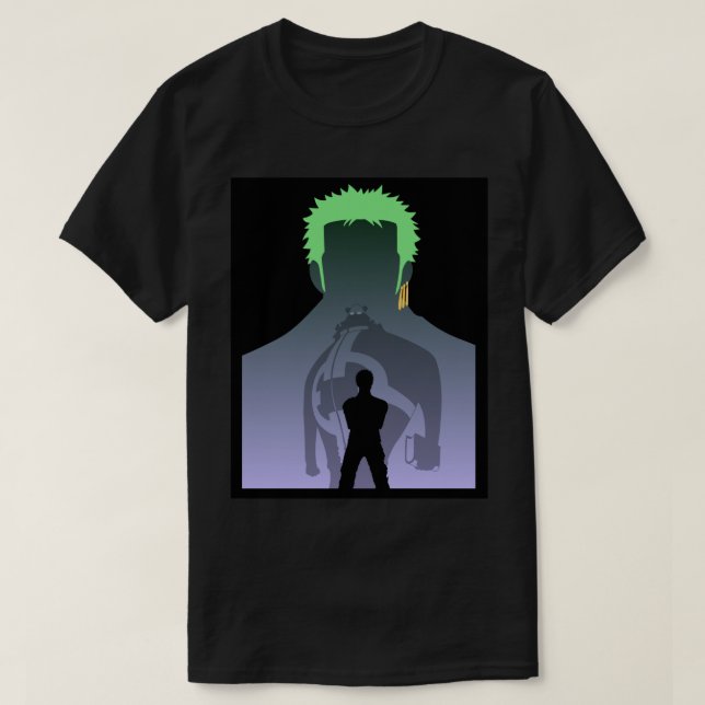 One Biet Zoro vs Kuma - inget hände T Shirt (Design framsida)