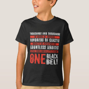 One Black Bälte Funny Martial Arts Karate Taekwond T Shirt