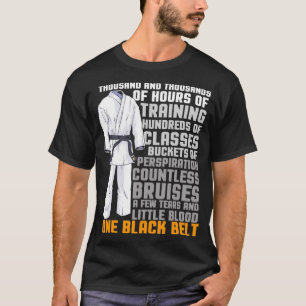 One Black Bälte martial Arts Trainer Student Coach T Shirt