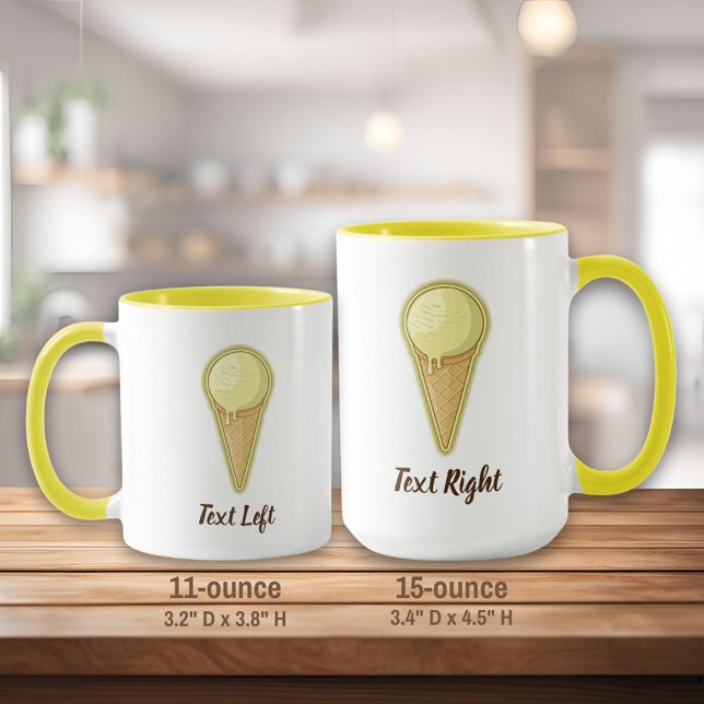 One Boll Ice Cream Cone Mugg (Skapare uppladdad)