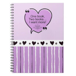 One Book, Two Books... I Want More!  Notebook Anteckningsbok
