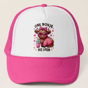 One Bouje Heifer - Cute Valentine Day Heifer Cow Keps