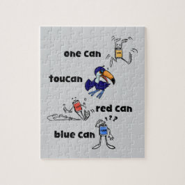 One Can Toucan Red Can Blue Can 110 Piece Puzzle Pussel